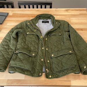 J Crew Quilted downtown field jacket